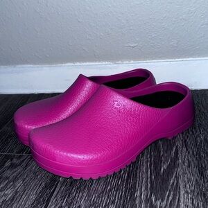 Birkenstock Super-Birki Clogs in Raspberry Sorbet